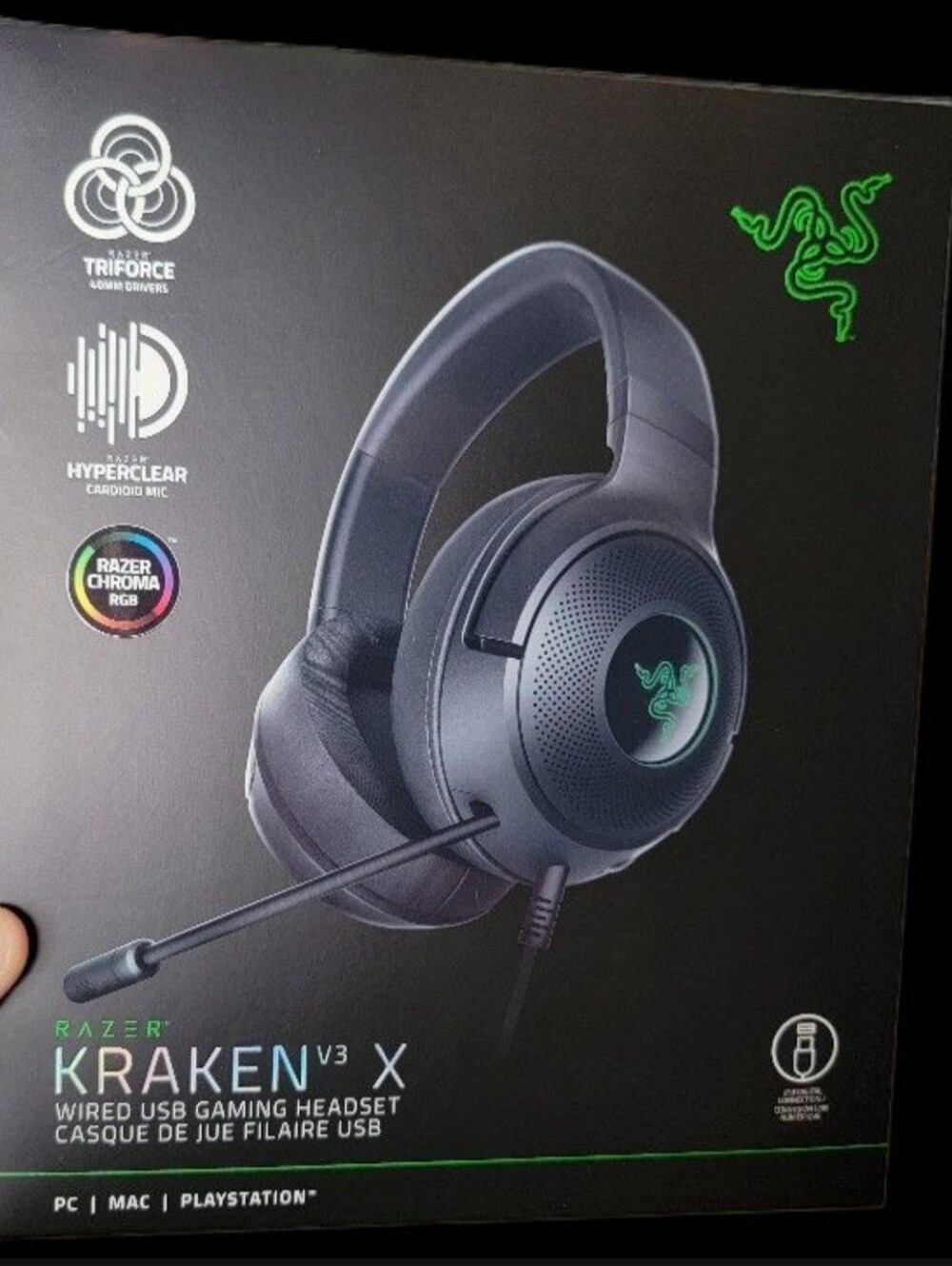 Razer Kraken V3 X Wired USB Gaming Headset - Like New